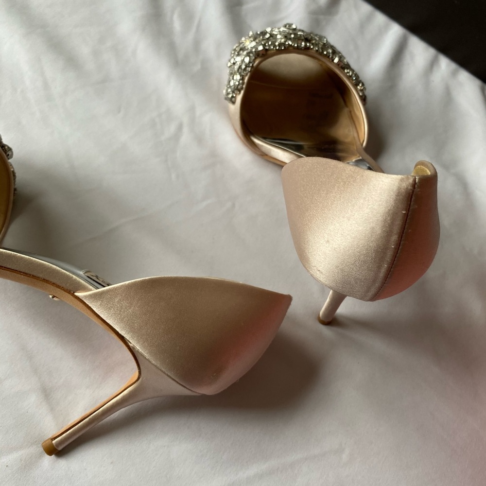 Badgley Mischka Hansen Jeweled Heel sz 6.5 - Picture 5 of 8
